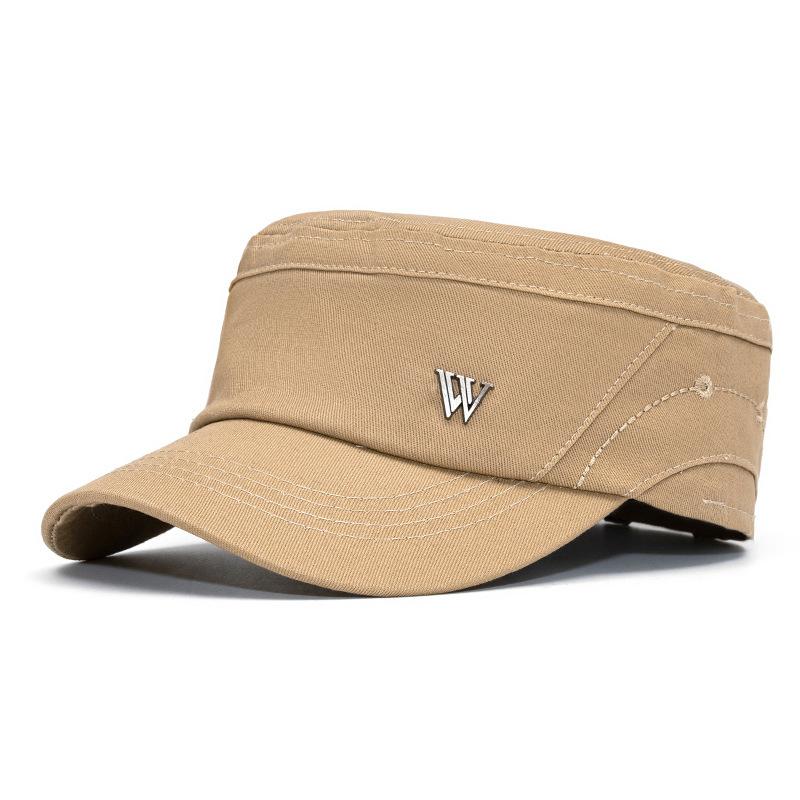 

Кепка мужская хлопковая плоская весенне-летняя солнцезащитная бейсболка для улицы хаки