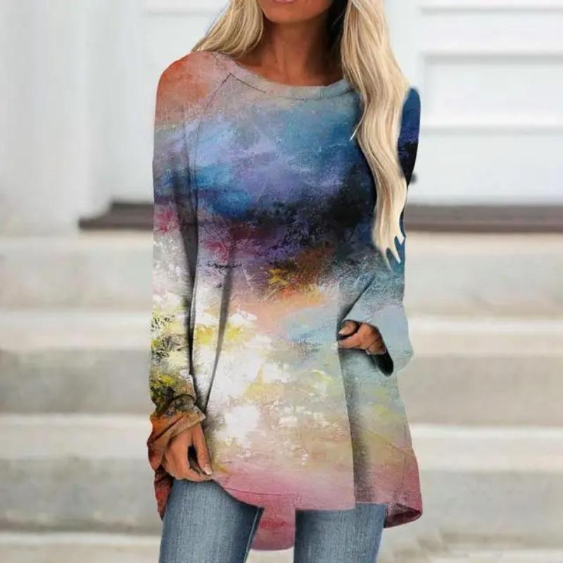 Floral 3d Print T-shirts Women Fashion T-shirt Long Sleeve Tops Tees Summer Long Tops Ladies Camisetas Butterfly Tshirt Girl