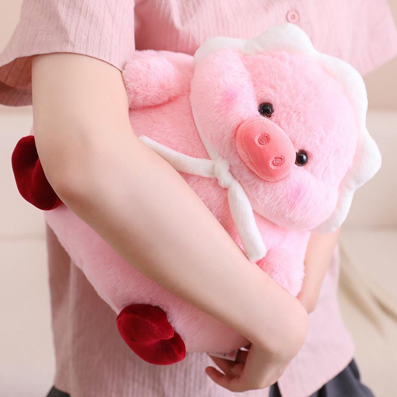 Cartoon Chicken Turban Pig Plush Toy Animal Stuffed Doll Kids Decoration Gift