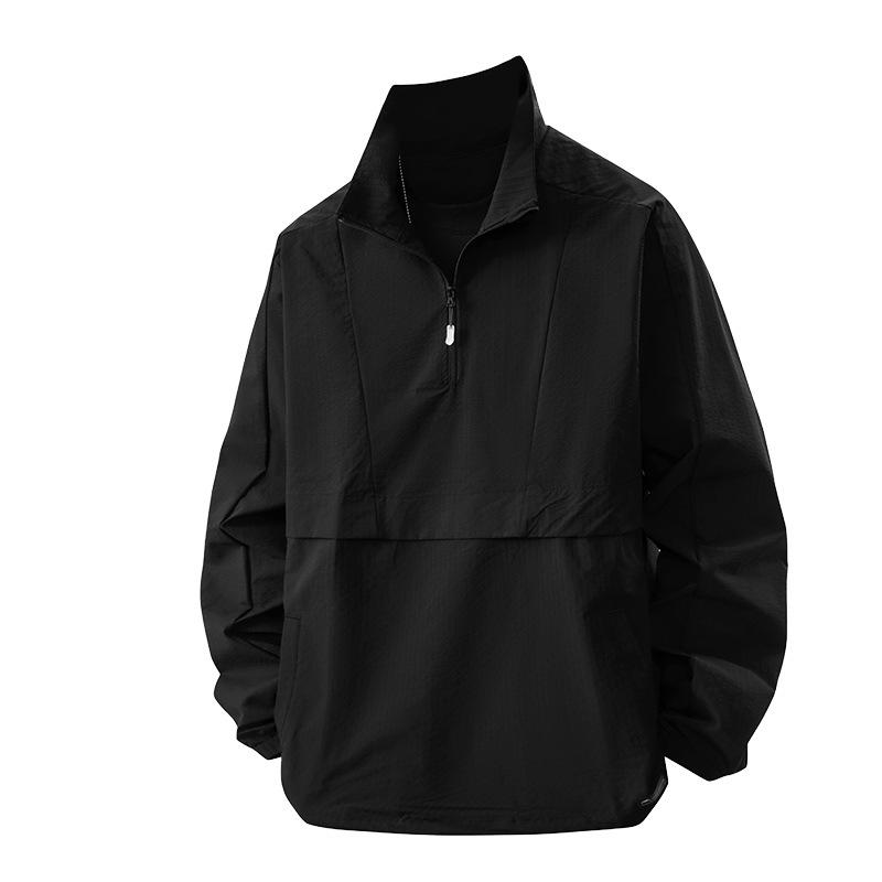 

Осень и зима новая модная марка сочетание цветов ветрозащитная водонепроницаемая свободная куртка стойка воротник мужская куртка рабочая повседневная куртка 3XL