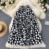 Fashion Polka Dot Elastic Waist Skirt Women's Summer Loose Temperament Large Swing A-Line Skirt Umbrella Skirt