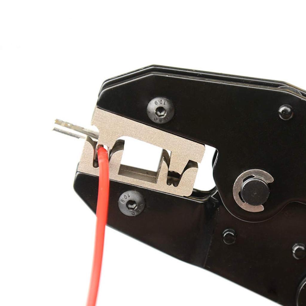 IWISS Flagge Typ Crimp Terminal 187 Typ 250 Typ Flagge Typ Faston Terminal L Typ Terminal Crimpen Werkzeug 0.5/2,5 mm2 HS-FL(HS-05FL)