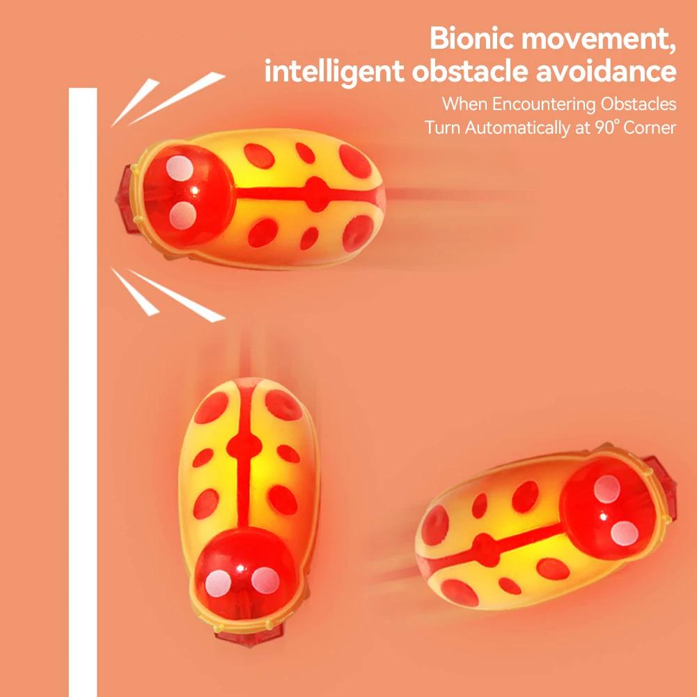 Mini insecte electrice câine pisică jucărie interactivă drăguță buburuză gândac în formă de animal jucării pentru pisică plimbare insectă pisică articole de joacă