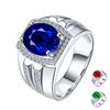 New 925 Sterling Silver Ring Shining Gemstone Simplicity Fashion Exquisite For Women Jewelry Wedding 18k White Gold Plated