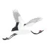 Crafts For Clothing Red-crowned Clothes Stickers Embroidery Embroidered Applique Sew On Patches Clothes Decor