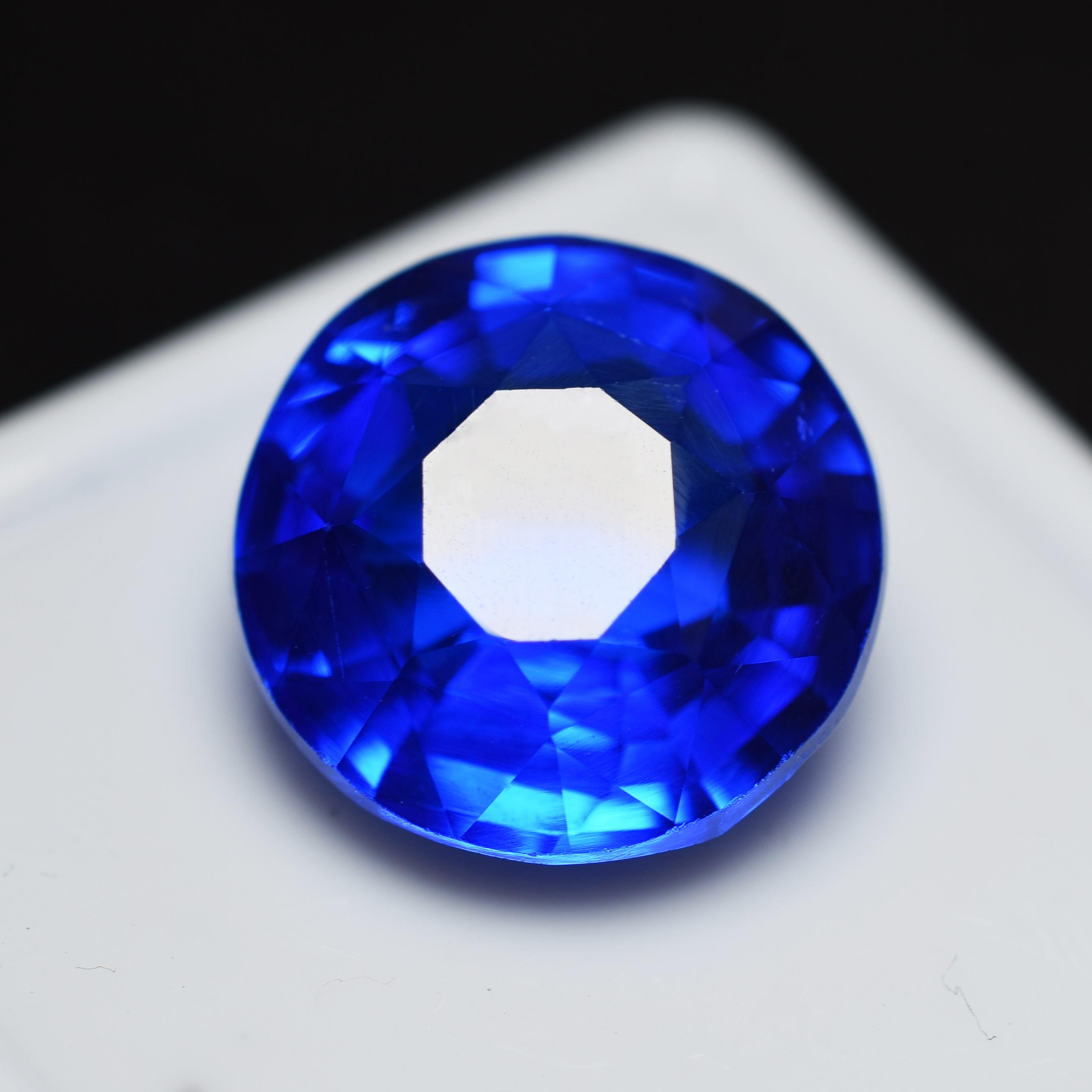 

NATURAL Blue Tanzanite 8.15 Ct Round Cut CERTIFIED Loose Gemstone for Jewelry 12 mm Approx. синій
