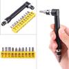 1/4 Wrench Wrench Driver L Shape 1/4 Inch Hex Socket Wrench Double  with Various Screwdriver Bits Hand Tool L Shaped Wrench