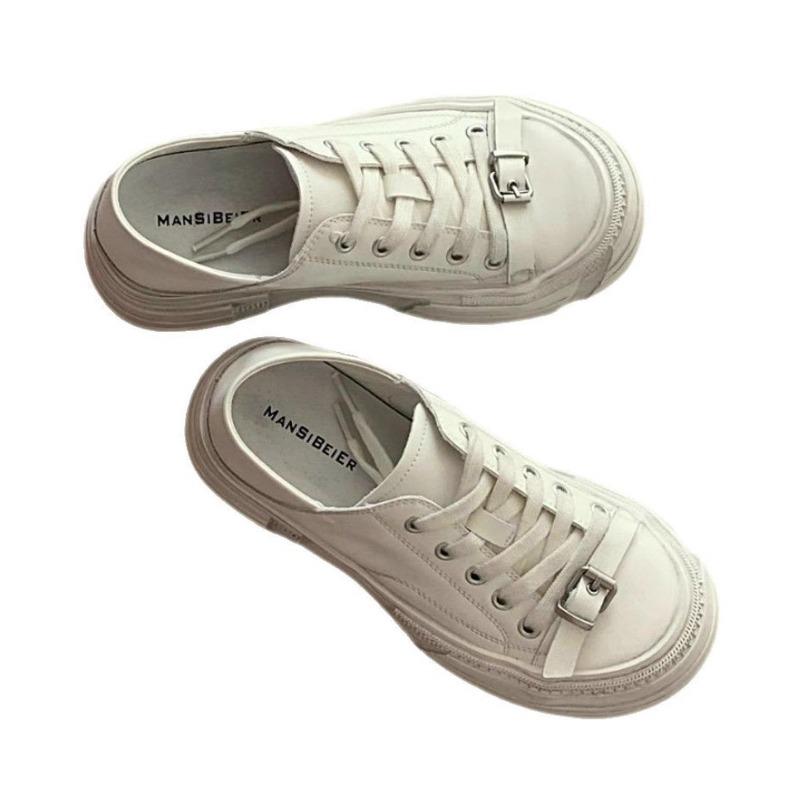 Four seasons new two wear old polish dirty little white shoes women's summer comfortable versatile platform casual sports shoes