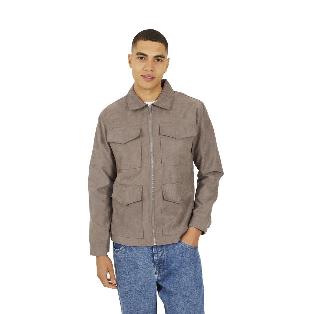 Brave Soul Mens Lathan Full Zip Shacket