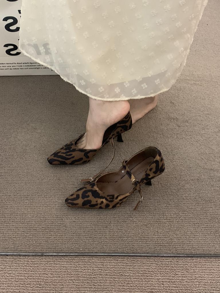 Temperament Elegant High Heels Pointed College Style Mary Jane Shoes Shallow Mouth Stiletto Beautiful