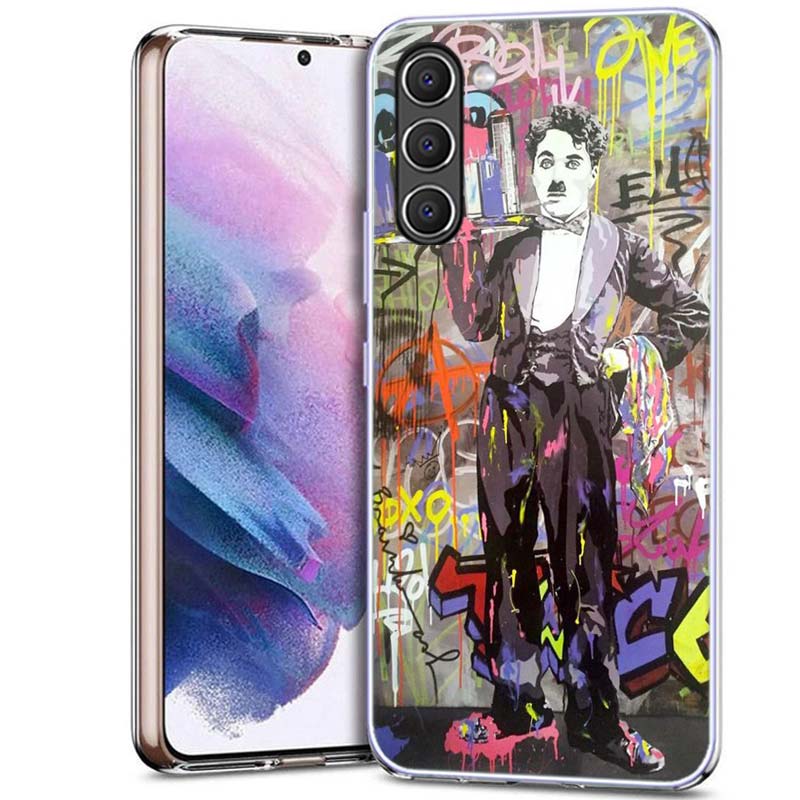 Banksy Graffiti Art Abstract Phone Case for Samsung A54 A14 A24 A34 A17 A37 A57 A55 A35 A25 A15 A13 A23 A33 A53 A07 A05S A04S A0