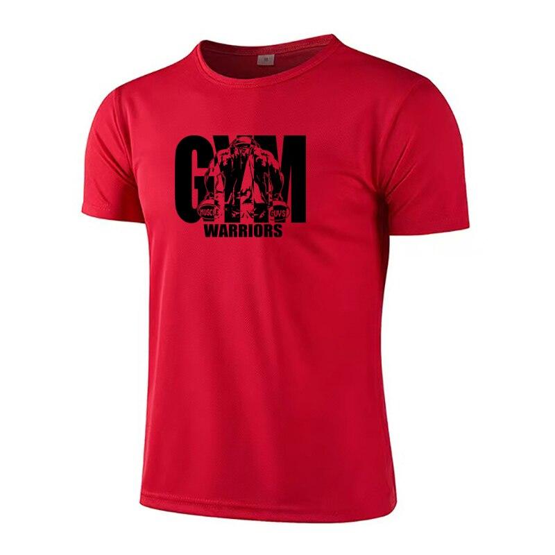 Do The Work Muscleguys Quick Dry O-Neck Gym Sports Bodybuilding Fitness Mesh Running Summer Breathable Sportswear Cool T-shirt