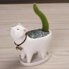 Ceramic Flower Pot Cartoon Animal Plant Flowerpot Balcony Desktop Decorations Cactus Succulent Planter Cute Cat Flowerpot