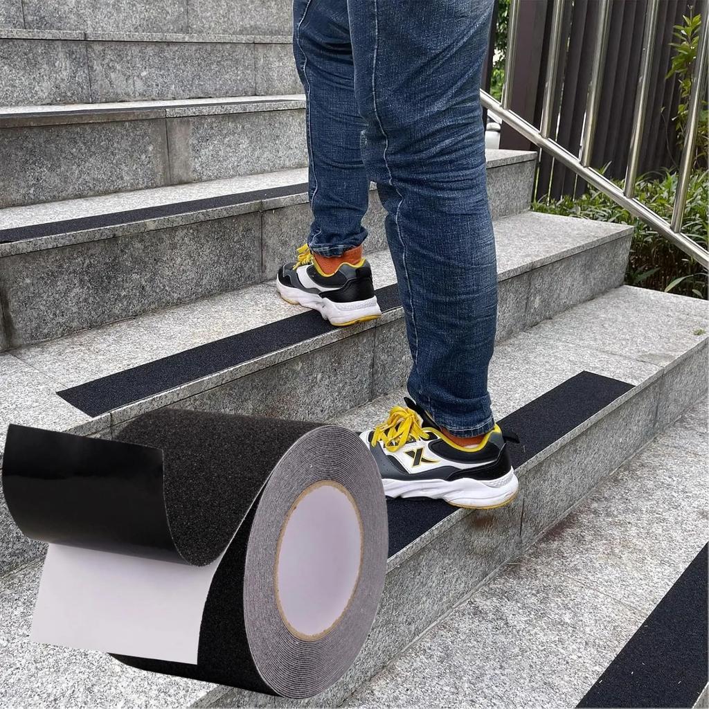 1PC 5m/196.85inch Non-slip Tape Indoor Outdoor Anti-Slip Stickers protect Strong Adhesive Safety Protector for Stairs