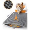 Cat Litter Mat - 23.2" x 14.6" Small Litter Box Mat with Double Layers, Urine-Proof and Non-Slip Litter Trapping Mat, Easy to Clean Kitty Litter Mats