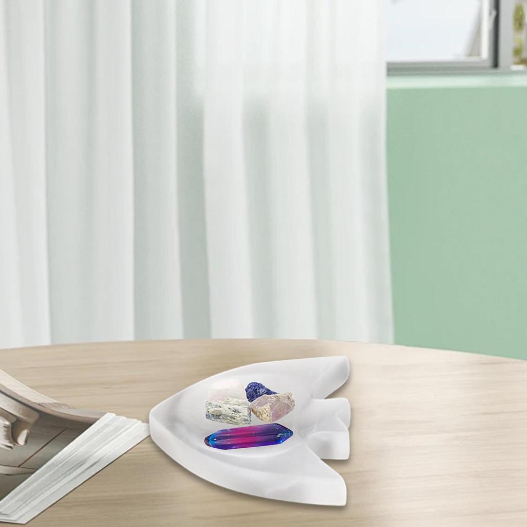 Selenite Bowl Birthday Gift Relaxation Tabletop Centerpiece Creative Home Decoration Meditation Jewelry Organizer Storage Tray