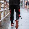Overalls men's autumn and winter loose trendy brand ruffian handsome ins hip-hop hip-hop wide-leg pants multi-pocket