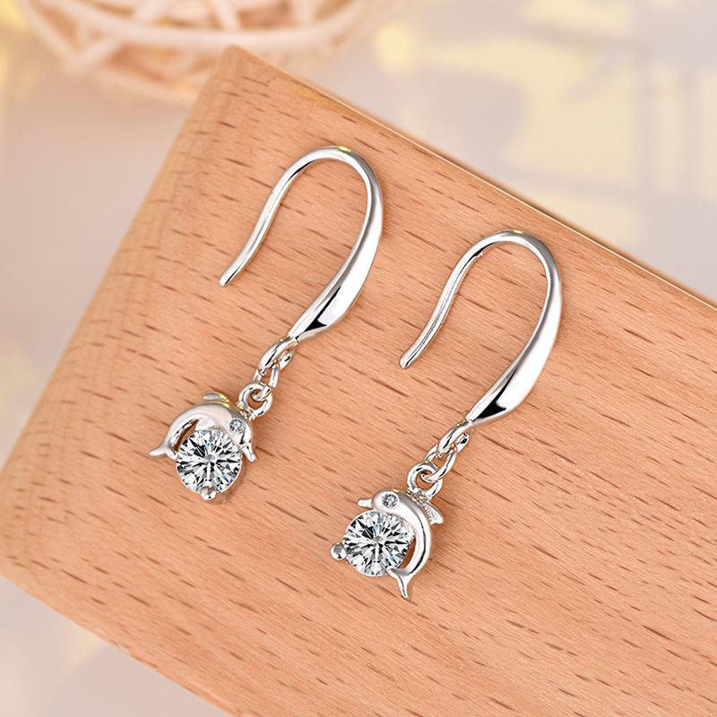 Boucles d'oreilles dauphins style coréen pour femmes: Accessoires de mode mignons et élégants