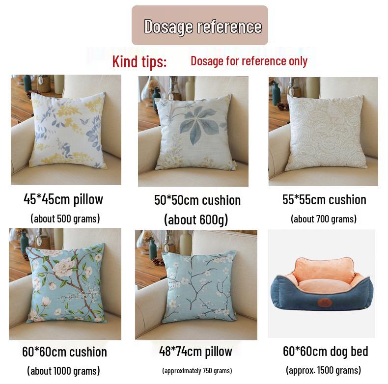 Handmade PP Cotton Pillow Core: Fluffy, High-Elastic Silk Fiber Filling for Cushions and Dolls