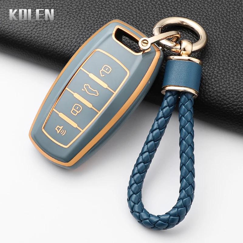Fashion Tpu Car Key Case Cover For Great Wall Haval Jolion H6 H7 H4 H9 F5 F7 F7X F7H H2S Gmw Dargo Protected Shell Keychain