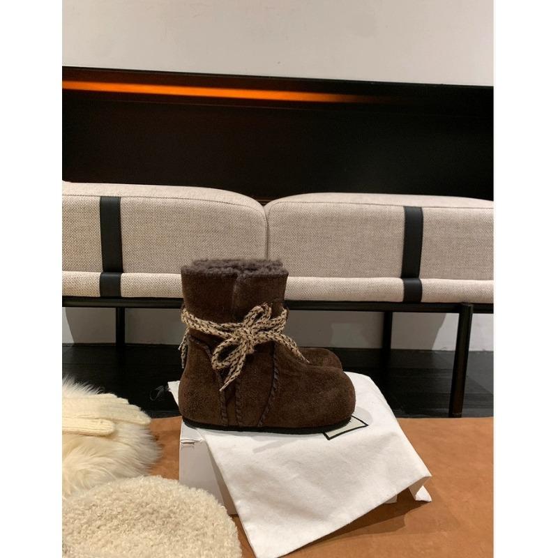 

Women s lightweight comfortable thick-soled winter warm snow boots padded lining non-slip shock absorption wear casual sports cotton boots 40 темно-коричневого