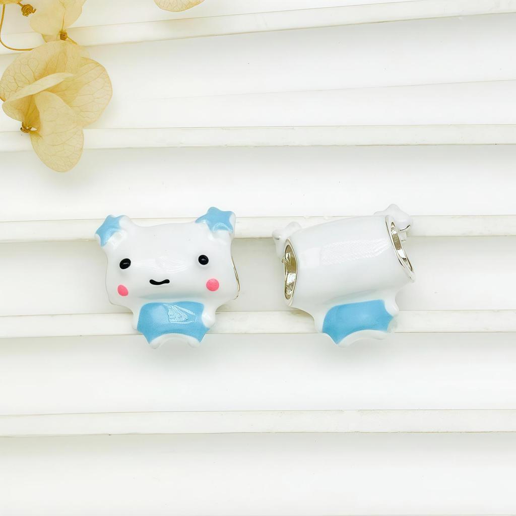 DIY Cartoon Hand-Painted Bear Bead Jewelry Accessories