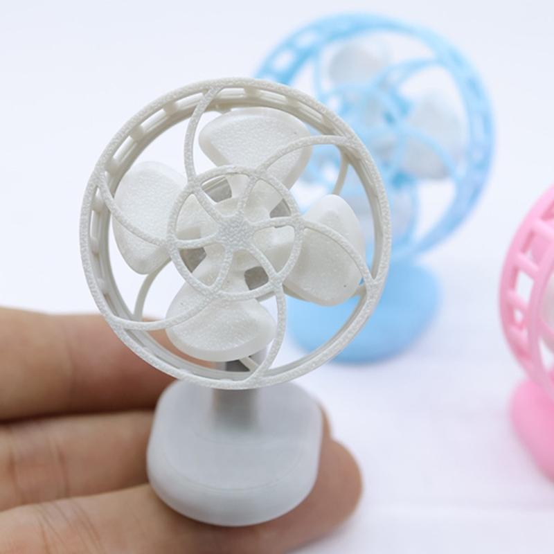 Miniature Electric Fan Model Figurine For 1/12 Doll House Landscape Realistic Design Cooling Fan Decorative Accessory