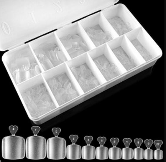 550 Ультратонкие Бесшовные Прозрачные Белые Фарфоровые Типсы для Педикюра Нейл-Арт