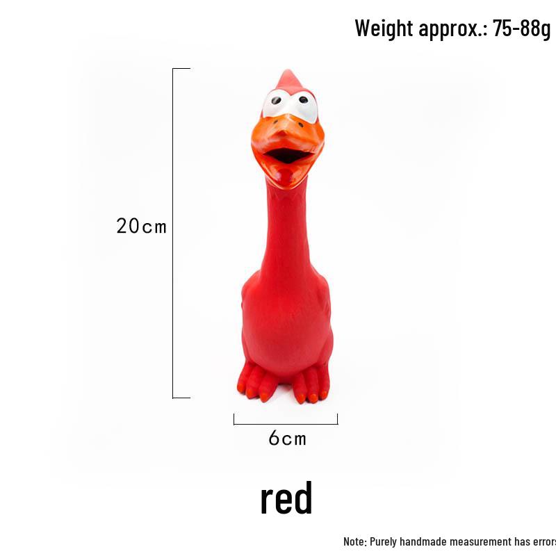 Durable Latex Squeaky Dog Toy for Teething, Stress Relief, and Interactive Training