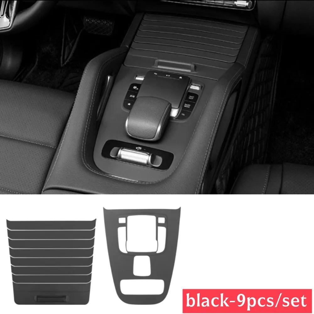 2025 Rejillas de Carreras Calientes Panel de Control Central de Coche Almohadilla Protectora de Silicona Cubierta Decorativa Para Mercedes Benz GLE GLS Clase GLE350/450 G