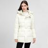 waist belt cotton clothes women's winter medium and long removable hat bread clothes warm slim cotton coat