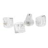 4Pcs Effect Pedal Knob Slot Design Transparent Plastic Easy Control Instrument Accessory