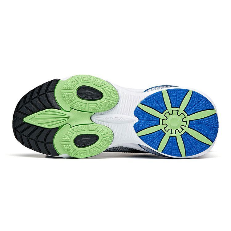 Anta UFO 3.0 Casual Non-Slip Shock Absorbing Wear-Resistant Lightweight Low-Top Running Shoes Kids Sneaker Silver 312135588-1