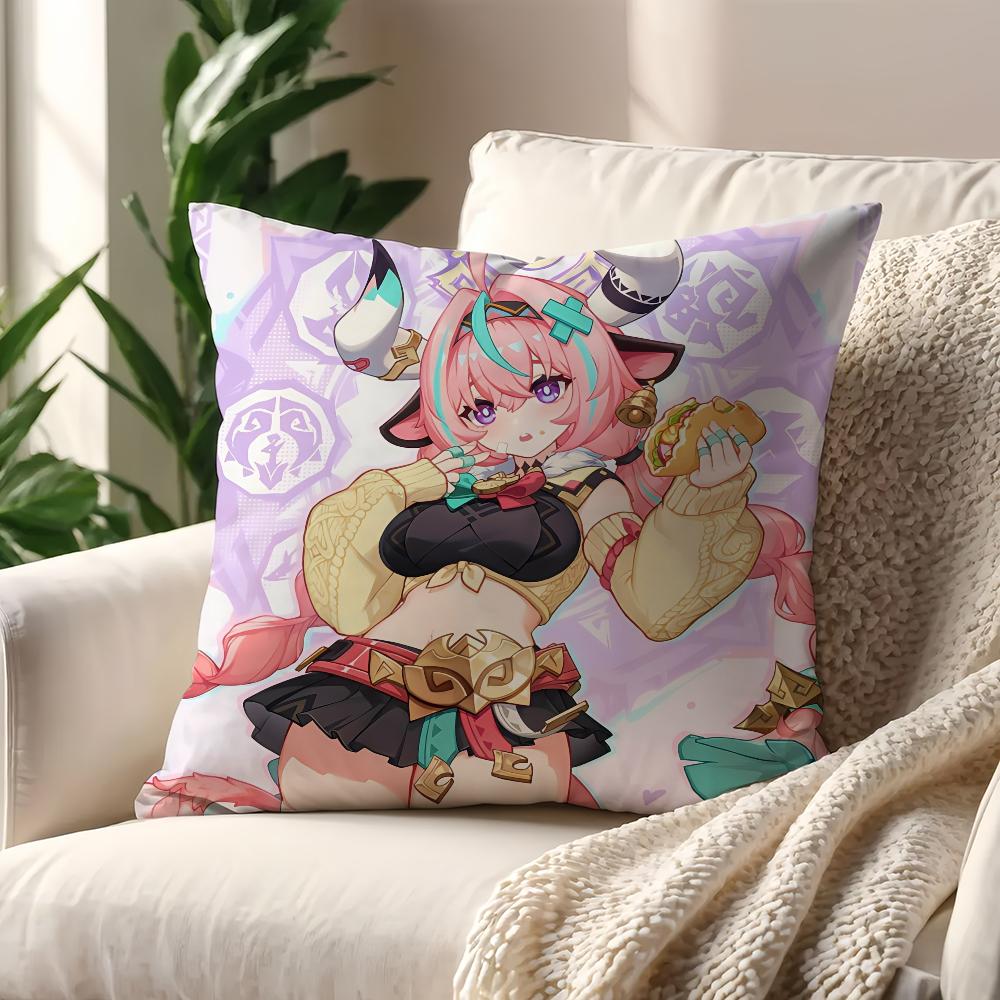 Game Varesa Genshin Impact cushion cover Pillow Cover Decoration Room Home Sofa living Office Car Nordic Simplicity