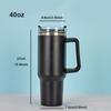 1200ml Stainless Steel Thermos with Portable Leak Proof Lid and Straw Suitable for Halloween and Birthday Gifts