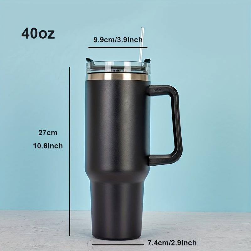 1200ml Stainless Steel Thermos with Portable Leak Proof Lid and Straw Suitable for Halloween and Birthday Gifts