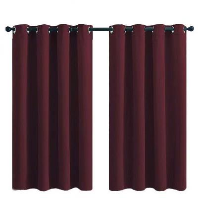 Solid Color High-Precision Full Blackout Punched Curtains Versatile Finished Windows