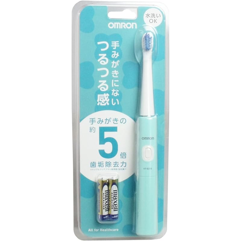 

omron healthcare sonic electric toothbrush mint green HT-B210-G