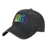 Rainbow Disco Ball Pattern Baseball Cap Uv Protection Solar Hat Birthday Golf Hat Genuine Luxury Cap Women Hats Unisexs