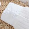 Simple Women Ruffle Arm Sleeves Wrist Cuffs Decorative Sleeves Armwear For Office Daily Wear And Formal Event Dresses