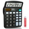 Desktop Calculator Standard Function Calculator with 12-Digit Large LCD Display Solar & Battery Dual Power for Home Basic Office