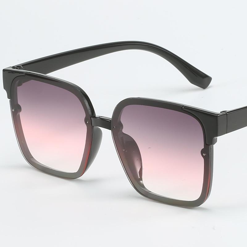 Sunglasses Women'S Personality Retro Large Frame Square Ink Street Glasses