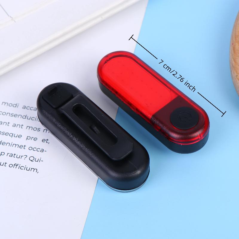 Rear Light 250 Mah Usb Rechargeable Ultralight Cycling Light Warning Rainproof 5 Models Light Bike Accessories