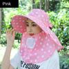 Anti-UV Bucket Hat Face Neck Protection Women's Ponytail Hat New Beach Cap  Outdoor Sports