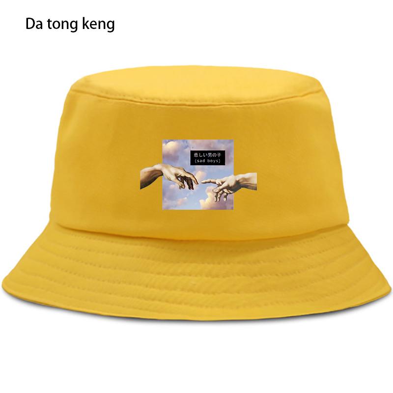 Anime HipHop MICHELANGELO Bucket Hat Women Unisex Summer Fishing Fisherman Cap Foldable Unisex Sun Caps Sunscreen Panama Beach Hats