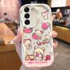 R-Rilakkuma Polka Dot Case for Samsung Galaxy S25 S24 S23 S22 S21 Ultra Plus S20 FE A73 A72 A71 A56 A55 A54 5G A52 A52S 4G Cover