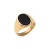 R3326 Men's/Women High Quality 316L Stainless Steel Onyx Rings
