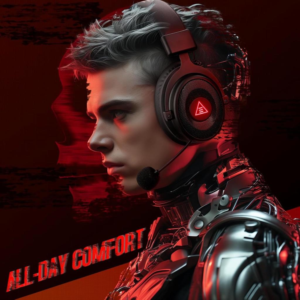 E900BT Wireless Gaming Headphones with PC Microphone, Surround Sound 7.1, Ultra-low Latency of 20MS, Bluetooth 5.3, USB 2.4G with 50 Hours Battery