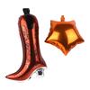 5Pcs/Set Western Cowboy Horse Boots Hats Star Foil Balloon Boys Birthday Party Baby Shower Decoration 2026  Year Supplies