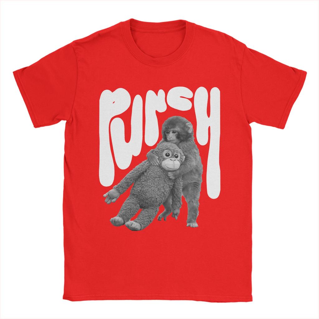 Unisex Punch Baby Monkey Holding Plush Toy T Shirt 100 Cotton Clothes Leisure Short Sleeve Round Neck Tee Shirt TShirts